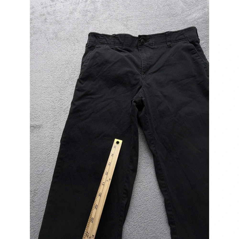 Lee Pants Mens Measured 34x29 Black‎ X-Treme Comfort Stretch Chino Flat Front